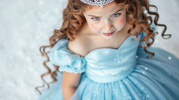 Top modèles de robes enfants inspirées de la reine des neiges